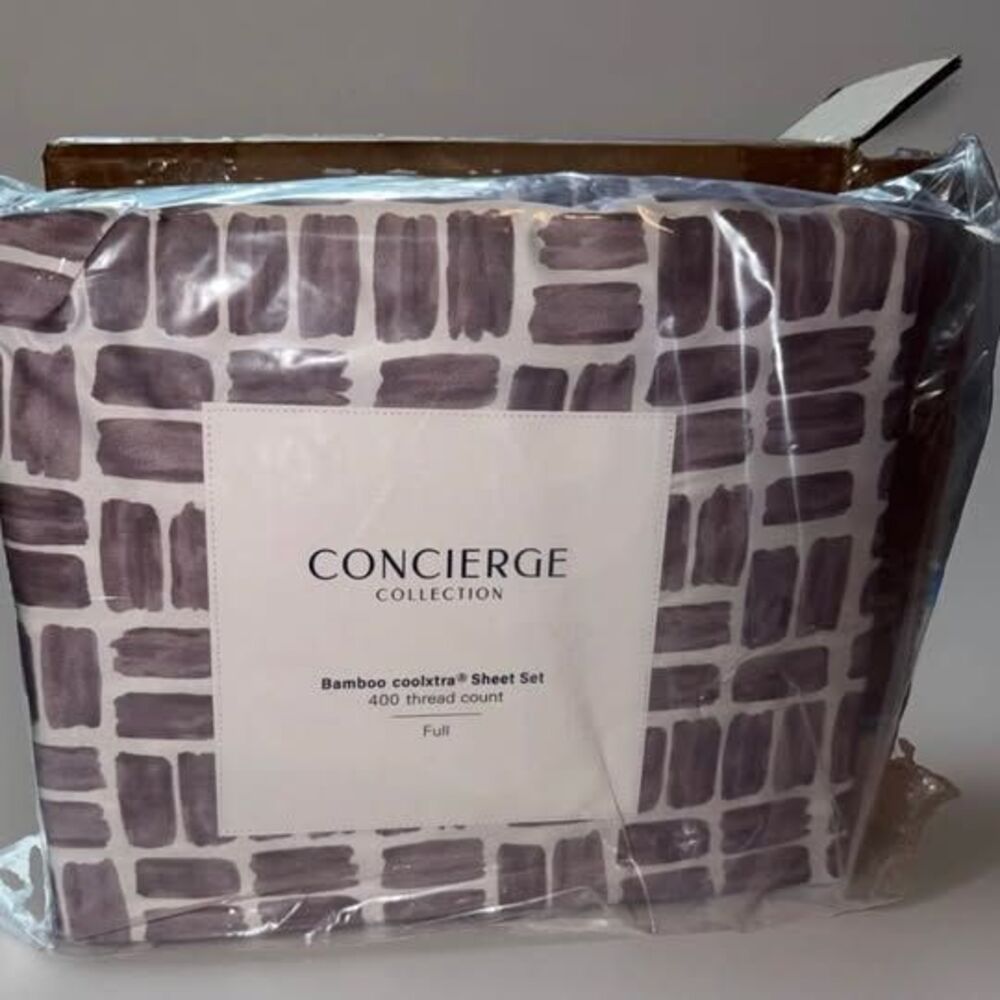 New Concierge Collection Bamboo Coolxtra 6pc Sheet set Full Size